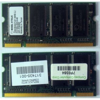 Модуль памяти 256MB DDR Memory SODIMM в Южно-Сахалинске, DDR266 (PC2100) в Южно-Сахалинске, CL2 в Южно-Сахалинске, 200-pin в Южно-Сахалинске, p/n: 317435-001 (для ноутбуков Compaq Evo/Presario) - Южно-Сахалинск