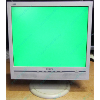 Б/У монитор 17" Philips 170B с колонками и USB-хабом в Южно-Сахалинске, белый (Южно-Сахалинск)